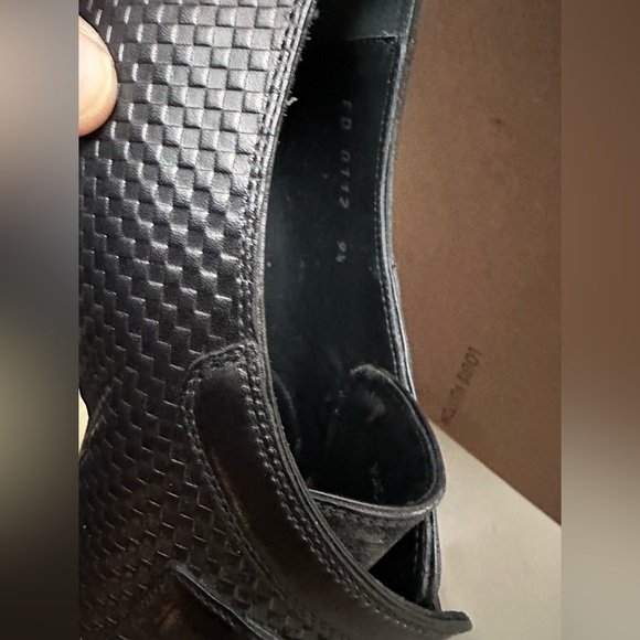 Louis Vuitton Men Shoes Damier Black Leather buckle 9.5UK 10.5US New Never Worn - Picture 6 of 6